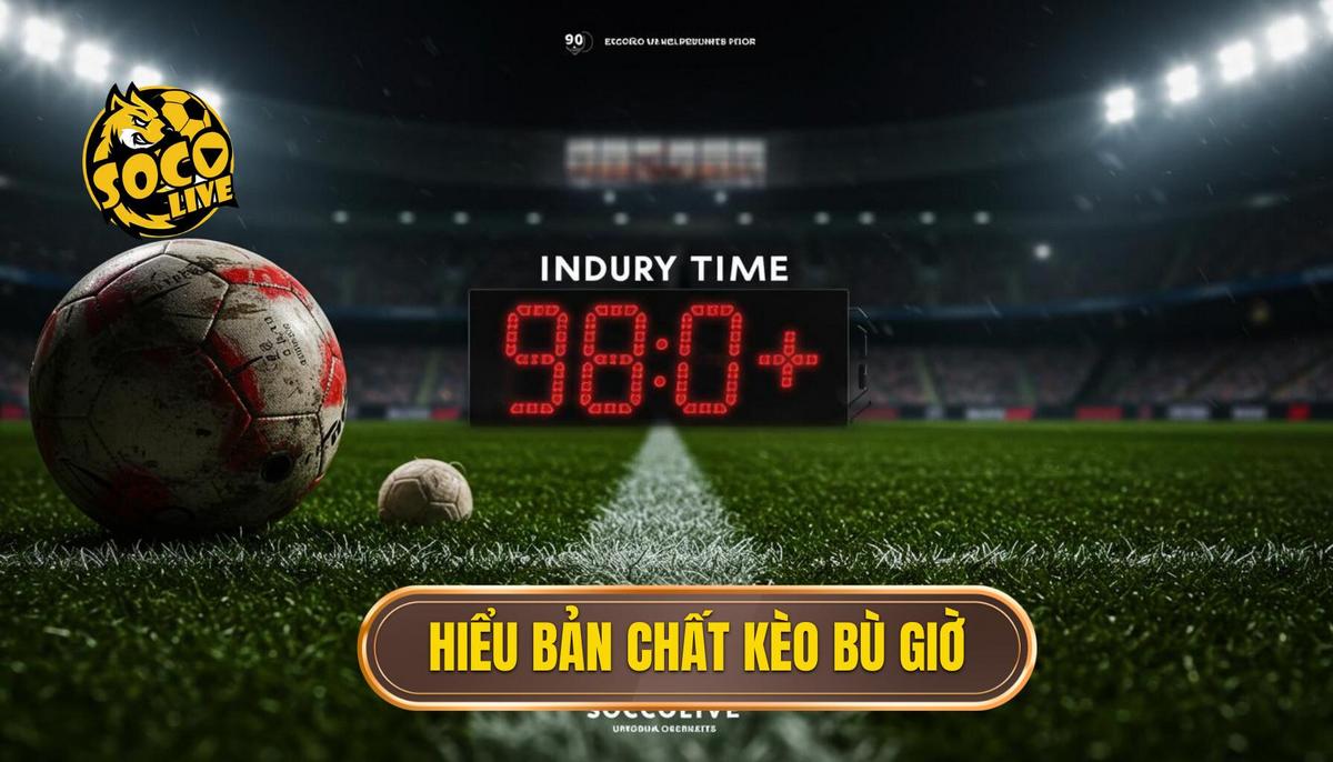 Cá cược Kèo Bù Giờ Cho Người Mới: Chiến Lược Toàn Diện Từ A đến Z 1 Phần 1_ Hiểu Rõ Bản Chất Kèo Bù Giờ (Injury Time)