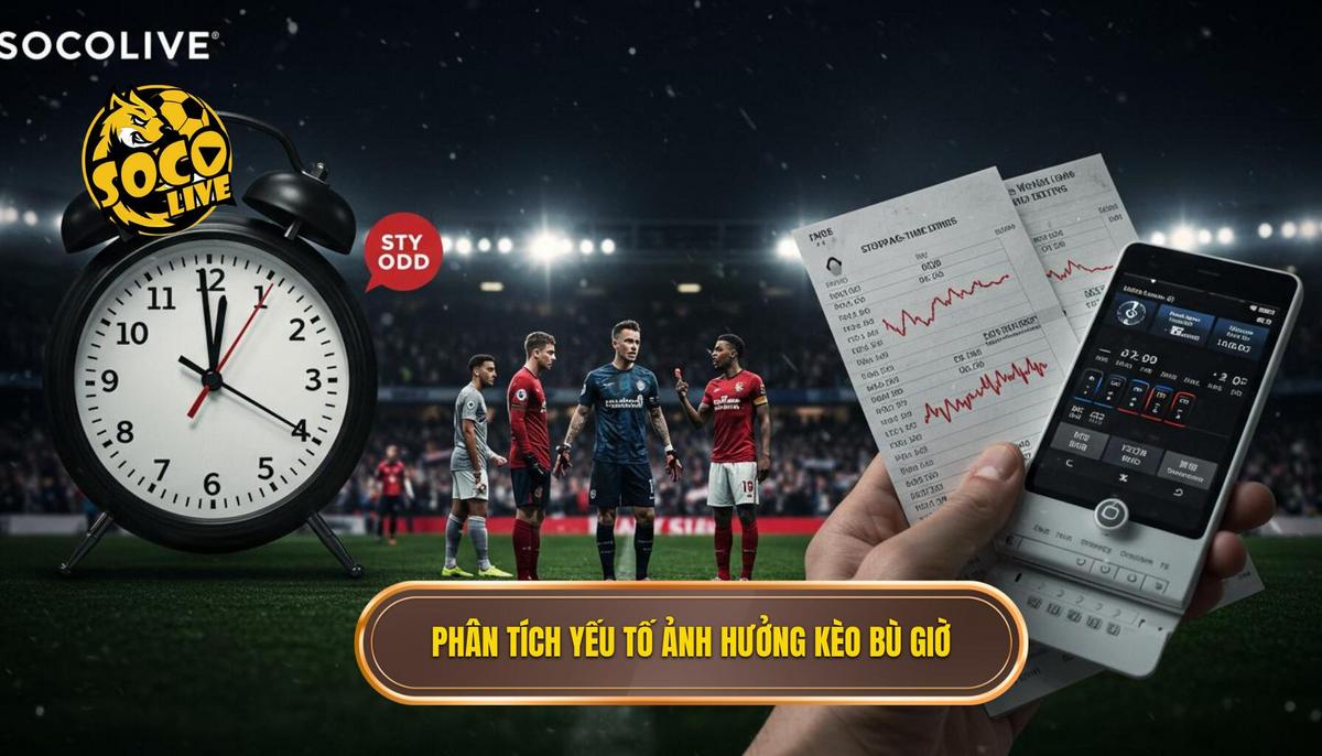 Cá cược Kèo Bù Giờ Cho Người Mới: Chiến Lược Toàn Diện Từ A đến Z 2 Phần 2_ Phân Tích Các Yếu Tố Ảnh Hưởng Đến Kèo Bù Giờ