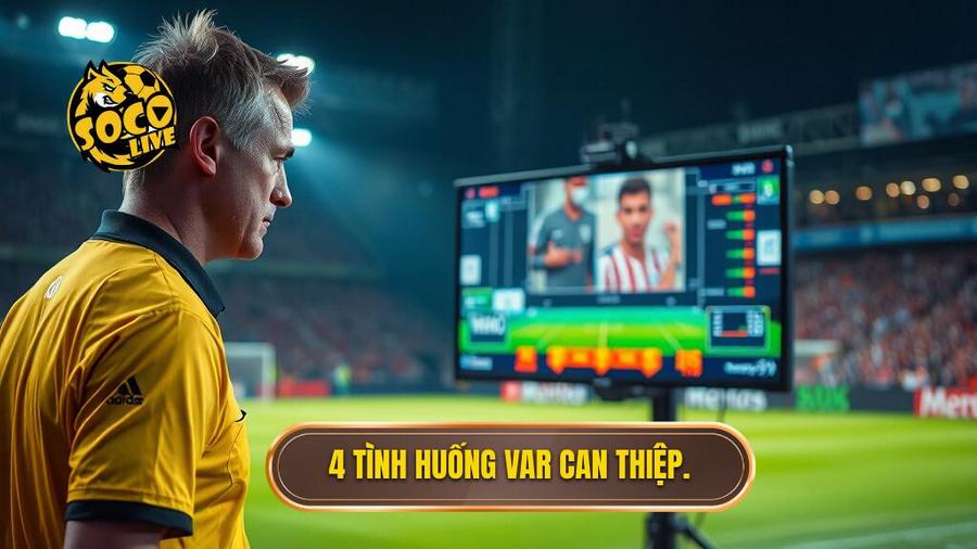 Công nghệ VAR trong bóng đá hoạt động thế nào? Phân tích chi tiết từ A-Z 2 4 trường hợp VAR được phép can thiệp