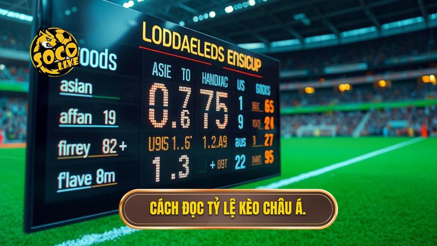 Kèo cược Châu Á: Bí quyết chinh phục đỉnh cao cá cược tại SOCOLIVE 2 Cách đọc tỷ lệ kèo Châu Á.