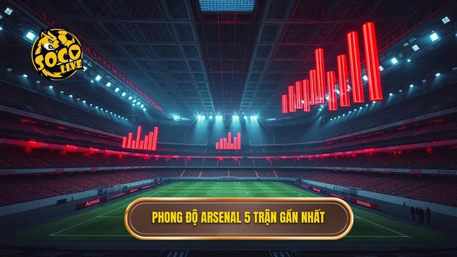 Phân tích phong độ đội Arsenal: Pháo thủ liệu có đủ tầm vô địch? 3 Phong độ Arsenal 5 trận gần nhất